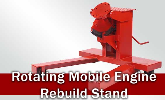 Rotating Mobile Engine Rebuild Stand